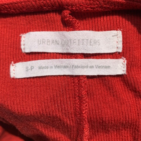 Urban Outfitters Maroon Peplum Soft Top Size S - Picture 2 of 3